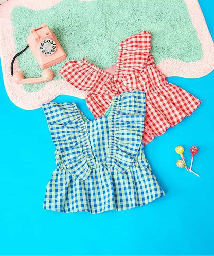日本童裝 apres les cours 後背荷葉邊上衣 80-140cm 女童款 夏季 TOPS