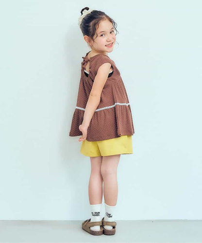 日本童裝 apres les cours 蕾絲荷葉邊吊帶背心 80-140cm 女童款 夏季 TOPS