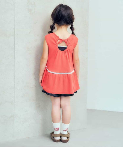 日本童裝 apres les cours 蕾絲荷葉邊吊帶背心 80-140cm 女童款 夏季 TOPS