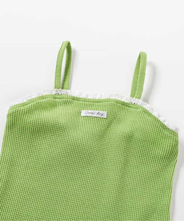 日本童裝 apres les cours 蕾絲荷葉邊吊帶背心 80-140cm 女童款 夏季 TOPS