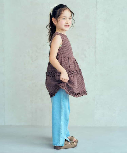 日本童裝 apres les cours 蕾絲荷葉邊吊帶背心 80-140cm 女童款 夏季 TOPS