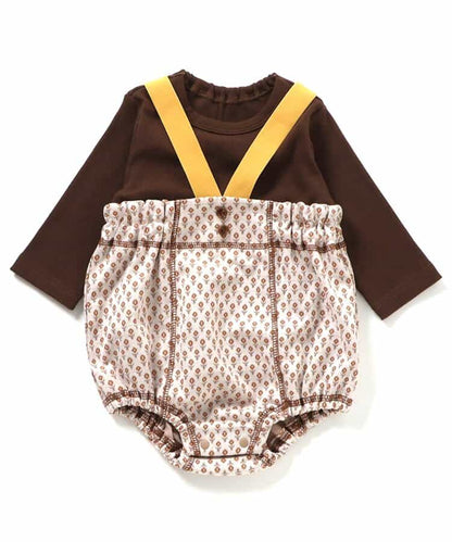 日本童裝 apres les cours 上衣及吊帶連衣套裝 70-80cm 男童款/女童款 初生嬰兒 夏季 Jumpsuit TOPS