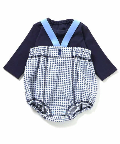 日本童裝 apres les cours 上衣及吊帶連衣套裝 70-80cm 男童款/女童款 初生嬰兒 夏季 Jumpsuit TOPS