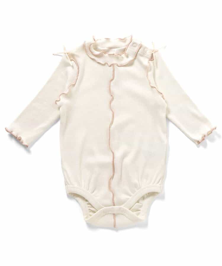 日本童裝 apres les cours 木耳邊連衣 70-80cm 女童款 秋季 初生嬰兒 Jumpsuit