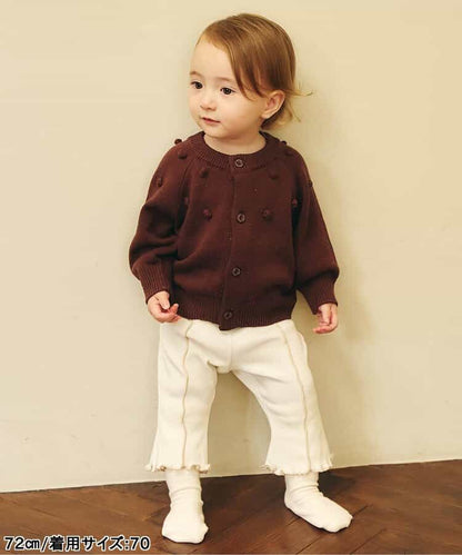 日本童裝 apres les cours 羅紋喇叭褲 70-140cm 女童款 夏季 初生嬰兒 PANTS