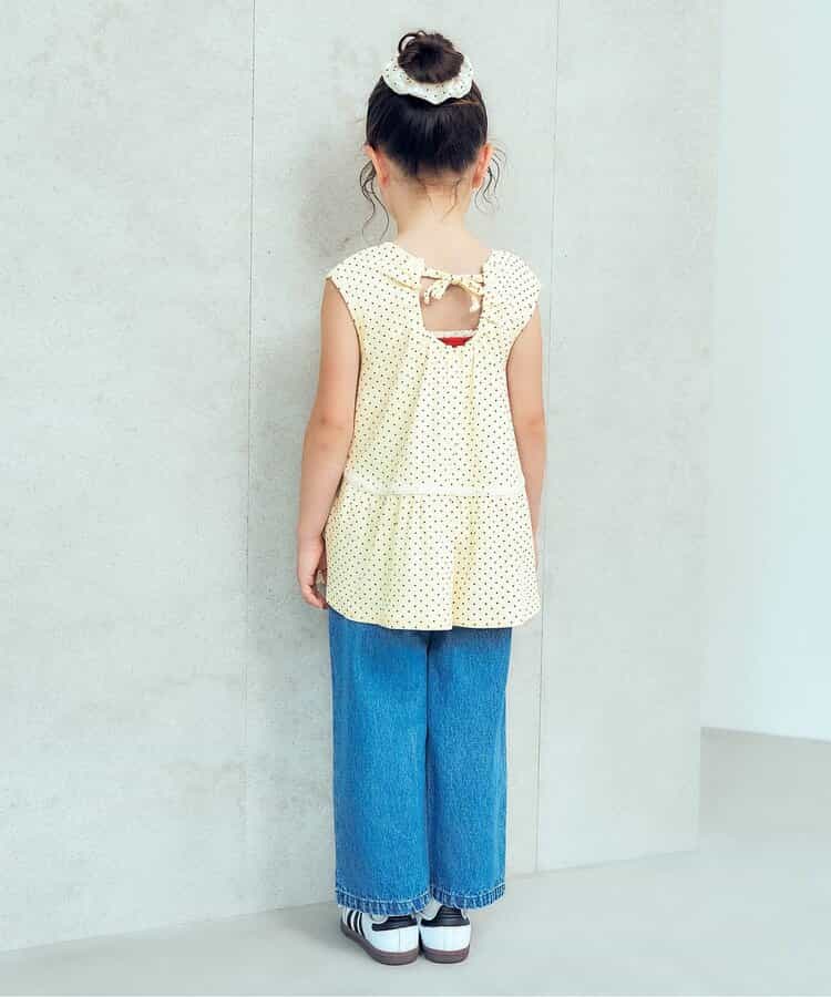 日本童裝 apres les cours 露背荷葉背心 80-140cm 女童款 秋季 TOPS