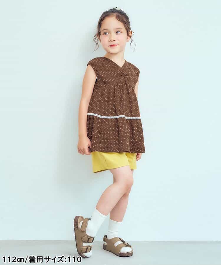 日本童裝 apres les cours 露背荷葉背心 80-140cm 女童款 秋季 TOPS