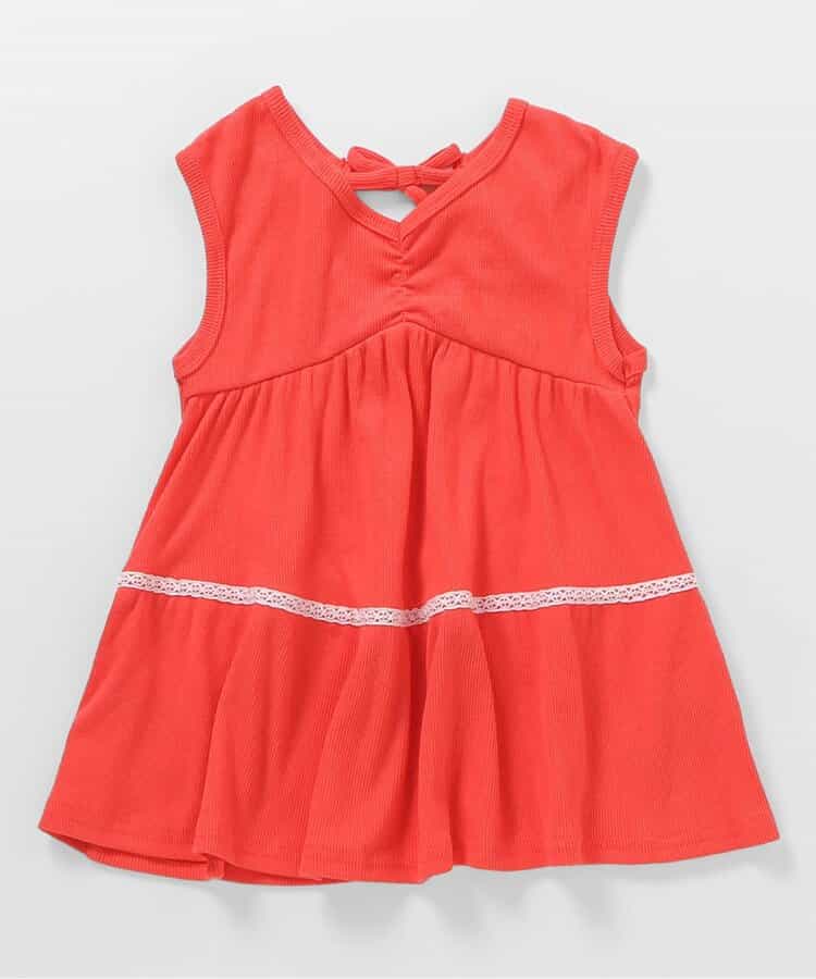 日本童裝 apres les cours 露背荷葉背心 80-140cm 女童款 秋季 TOPS