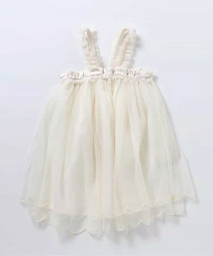 日本童裝 apres les cours 扇形薄紗連身裙 90-130cm 女童款 夏季 DRESSES