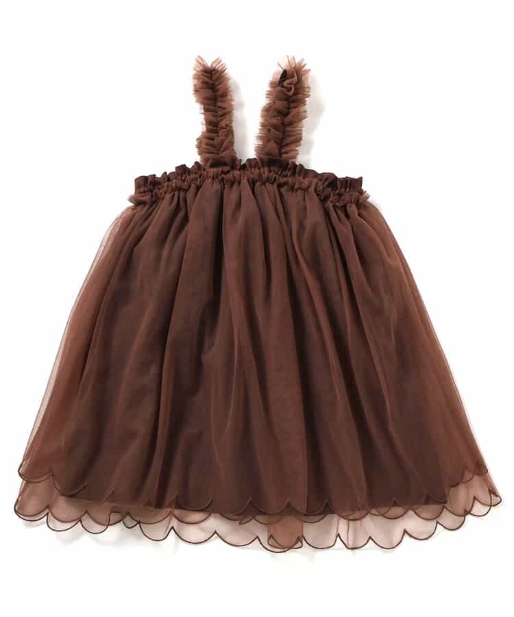 日本童裝 apres les cours 扇形薄紗連身裙 90-130cm 女童款 夏季 DRESSES
