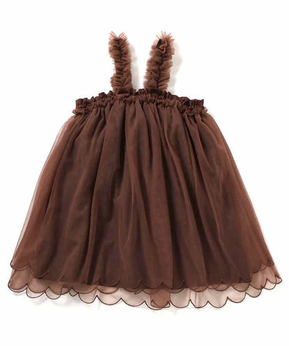 日本童裝 apres les cours 扇形薄紗連身裙 90-130cm 女童款 夏季 DRESSES