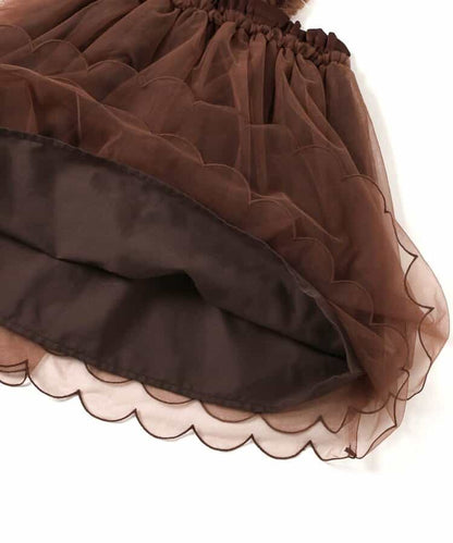 日本童裝 apres les cours 扇形薄紗連身裙 90-130cm 女童款 夏季 DRESSES
