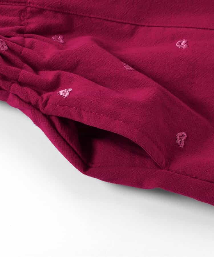 日本童裝 apres les cours 刺繡圖案短褲 80-140cm 女童款 夏季 PANTS 聖誕紅/新年紅