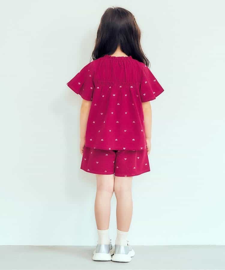 日本童裝 apres les cours 刺繡圖案上衣 80-140cm 女童款 夏季 TOPS