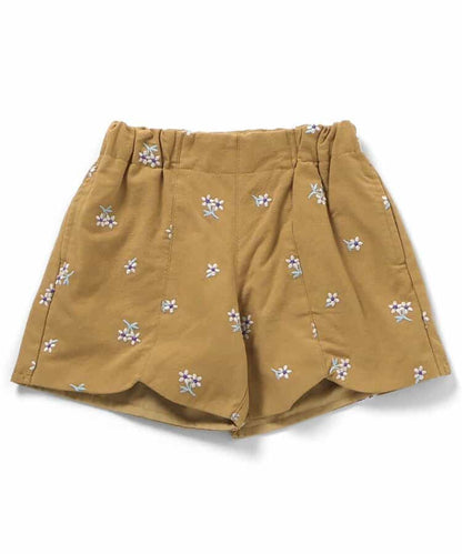 日本童裝 apres les cours 刺繡圖案短褲 80-140cm 女童款 夏季 PANTS 聖誕紅/新年紅