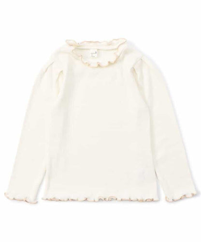 日本童裝 apres les cours 木耳邊上衣 80-140cm 女童款 秋季 TOPS