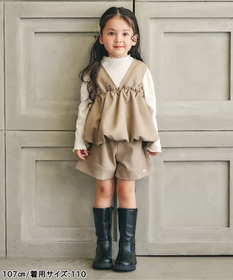 日本童裝 apres les cours 木耳邊上衣 80-140cm 女童款 秋季 TOPS