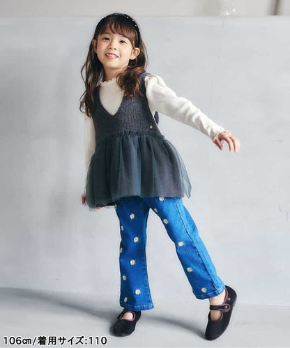 日本童裝 apres les cours 木耳邊上衣 80-140cm 女童款 秋季 TOPS