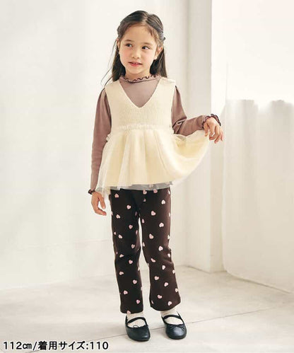 日本童裝 apres les cours 木耳邊上衣 80-140cm 女童款 秋季 TOPS