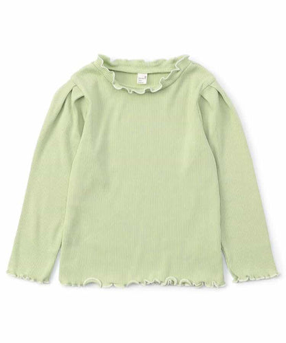 日本童裝 apres les cours 木耳邊上衣 80-140cm 女童款 秋季 TOPS