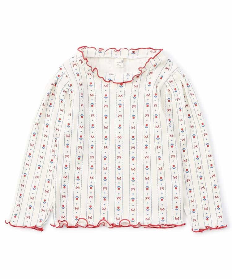 日本童裝 apres les cours 木耳邊上衣 80-140cm 女童款 秋季 TOPS