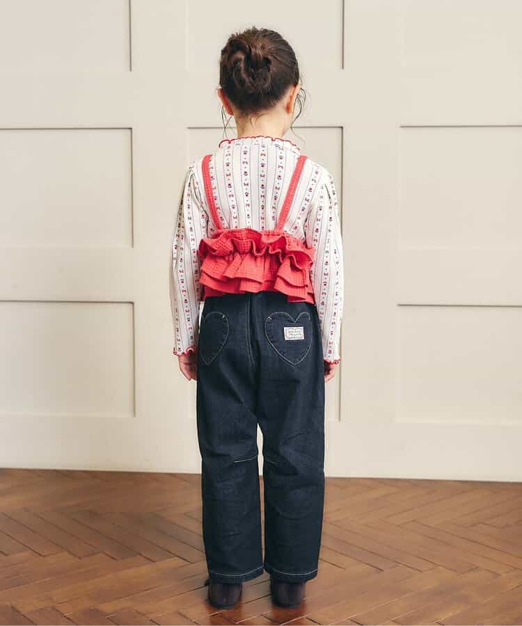 日本童裝 apres les cours 木耳邊上衣 80-140cm 女童款 秋季 TOPS