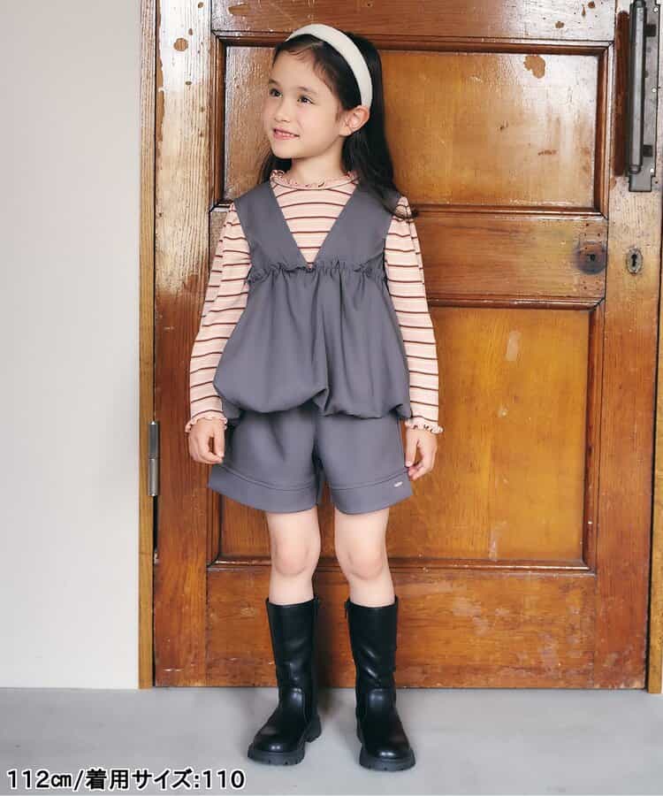 日本童裝 apres les cours 木耳邊上衣 80-140cm 女童款 秋季 TOPS
