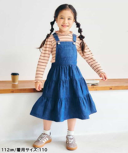 日本童裝 apres les cours 木耳邊上衣 80-140cm 女童款 秋季 TOPS