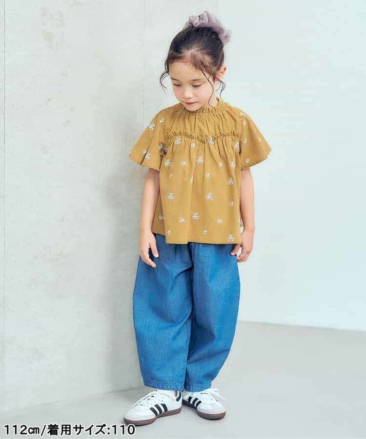 日本童裝 apres les cours 刺繡圖案上衣 80-140cm 女童款 夏季 TOPS