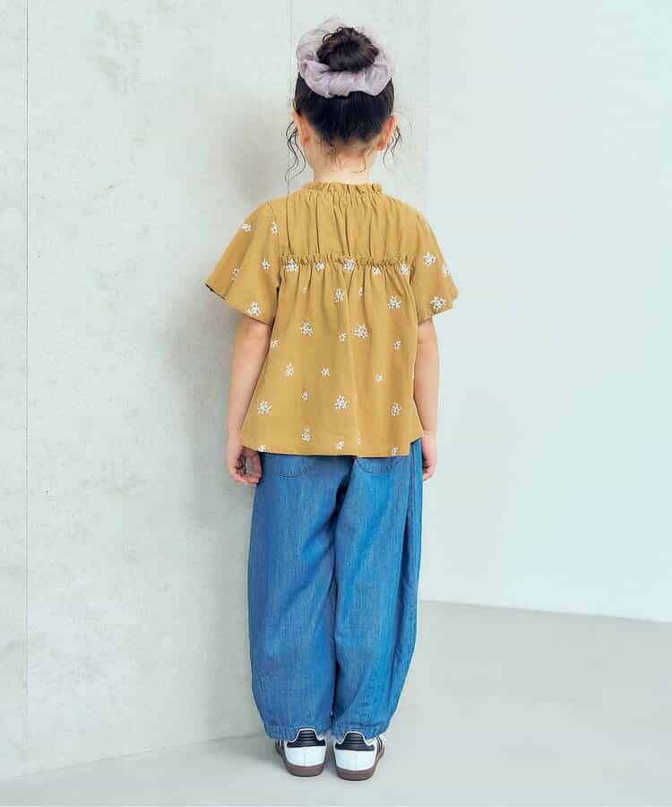 日本童裝 apres les cours 刺繡圖案上衣 80-140cm 女童款 夏季 TOPS