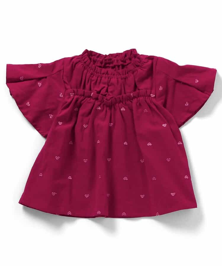 日本童裝 apres les cours 刺繡圖案上衣 80-140cm 女童款 夏季 TOPS