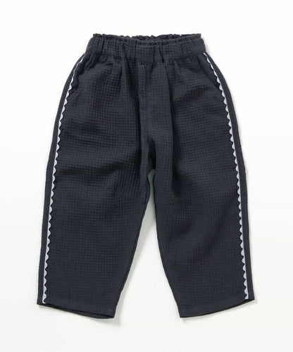 日本童裝 apres les cours 華夫格紋長褲 90-140cm 女童款 秋季 PANTS 聖誕紅/新年紅