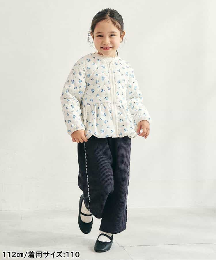 日本童裝 apres les cours 華夫格紋長褲 90-140cm 女童款 秋季 PANTS 聖誕紅/新年紅