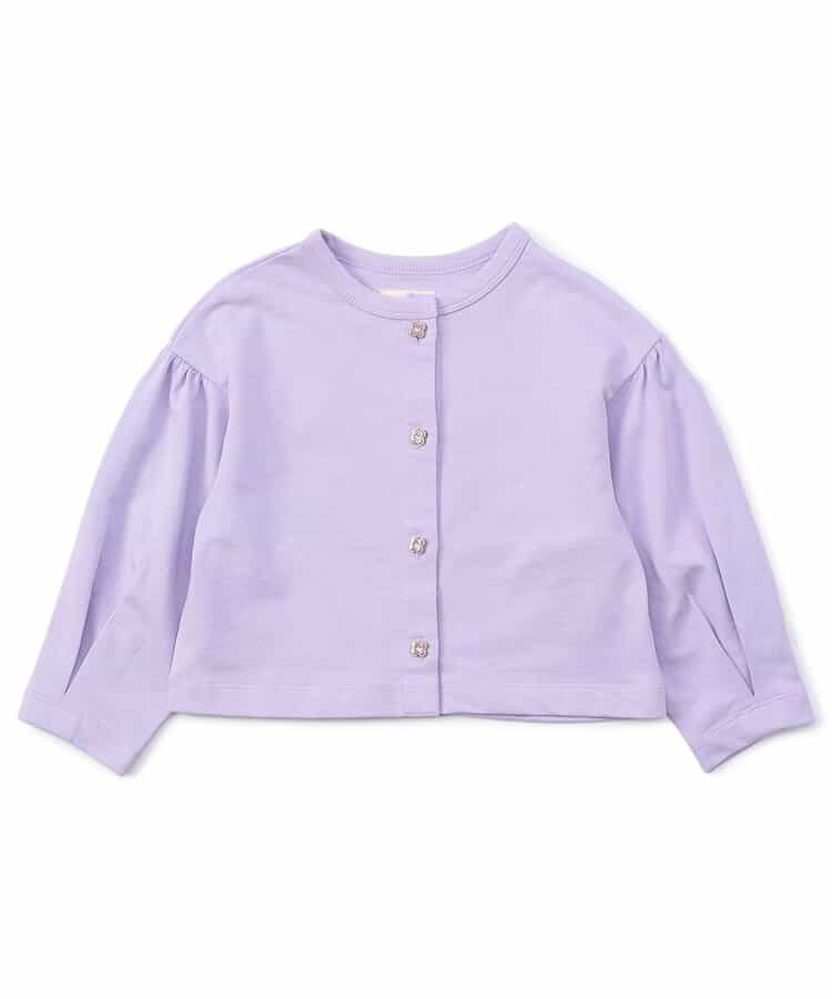 日本童裝 apres les cours 花花紐扣外套 80-140cm 女童款 秋季 OUTERWEAR 聖誕紅/新年紅