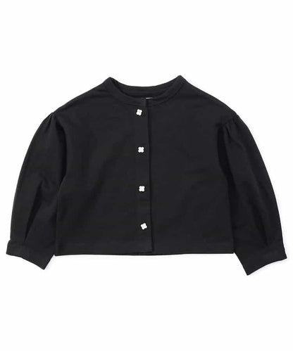 日本童裝 apres les cours 花花紐扣外套 80-140cm 女童款 秋季 OUTERWEAR 聖誕紅/新年紅
