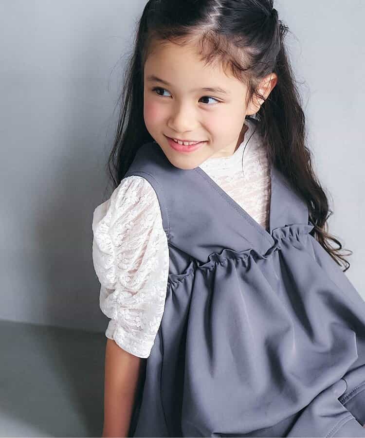 日本童裝 apres les cours 薄紗蕾絲上衣 80-140cm 女童款 夏季 TOPS