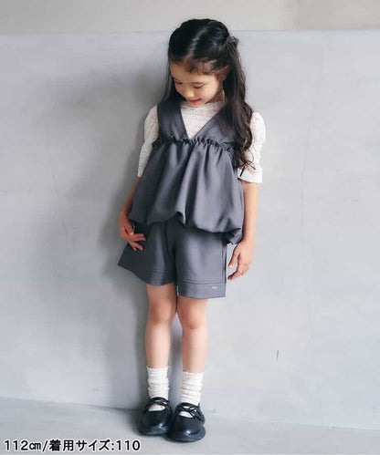 日本童裝 apres les cours 薄紗蕾絲上衣 80-140cm 女童款 夏季 TOPS