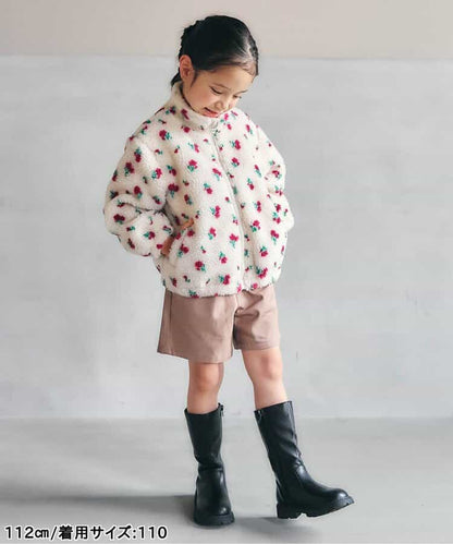 日本童裝 apres les cours 提花羊羔毛外套 80-140cm 女童款 秋季 (適合初秋、香港平均溫度、寒冷天氣）OUTERWEAR 【日本預售：2026年10月上旬】