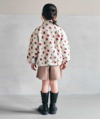 日本童裝 apres les cours 提花羊羔毛外套 80-140cm 女童款 秋季 (適合初秋、香港平均溫度、寒冷天氣）OUTERWEAR 【日本預售：2026年10月上旬】