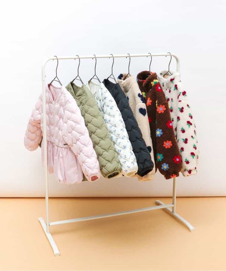 日本童裝 apres les cours 心型絎縫夾棉荷葉邊燈籠袖外套 80-140cm 女童款 秋季 (適合初秋、香港平均溫度、寒冷天氣）OUTERWEAR 【日本預售：2026年9月下旬】