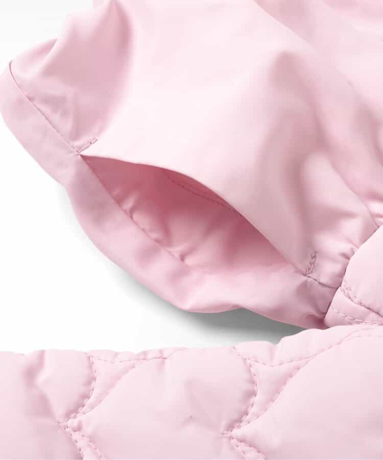 日本童裝 apres les cours 心型絎縫夾棉荷葉邊燈籠袖外套 80-140cm 女童款 秋季 (適合初秋、香港平均溫度、寒冷天氣）OUTERWEAR 【日本預售：2026年9月下旬】