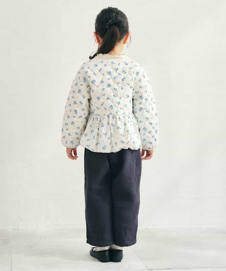 日本童裝 apres les cours 心型絎縫夾棉荷葉邊燈籠袖外套 80-140cm 女童款 秋季 (適合初秋、香港平均溫度、寒冷天氣）OUTERWEAR 【日本預售：2026年9月下旬】