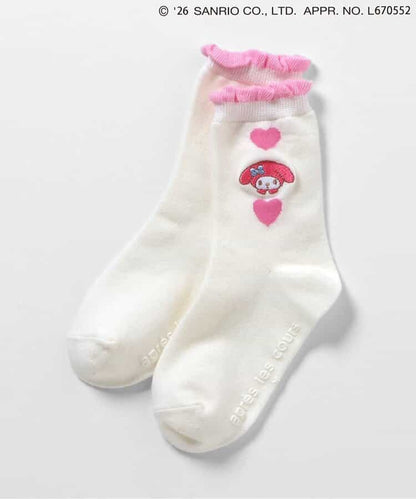 日本直送 apres les cours x Sanrio 襪一對 10-21cm 襪系列 初生嬰兒