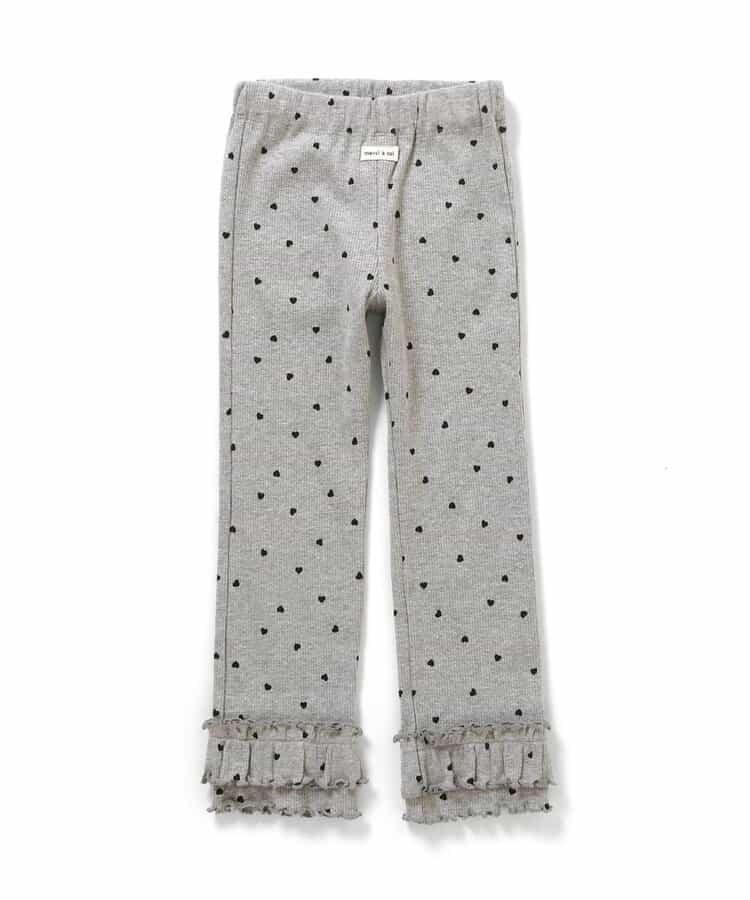 日本童裝 apres les cours 荷葉邊羅紋長褲 80-130cm 女童款 秋季 PANTS