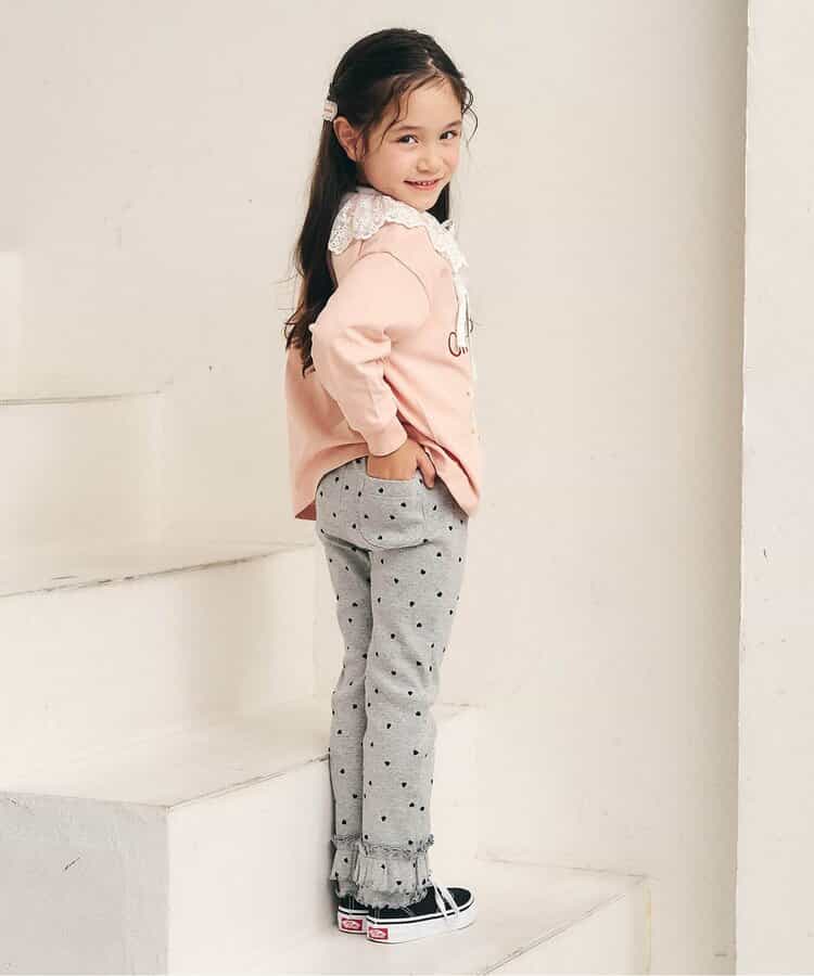日本童裝 apres les cours 荷葉邊羅紋長褲 80-130cm 女童款 秋季 PANTS