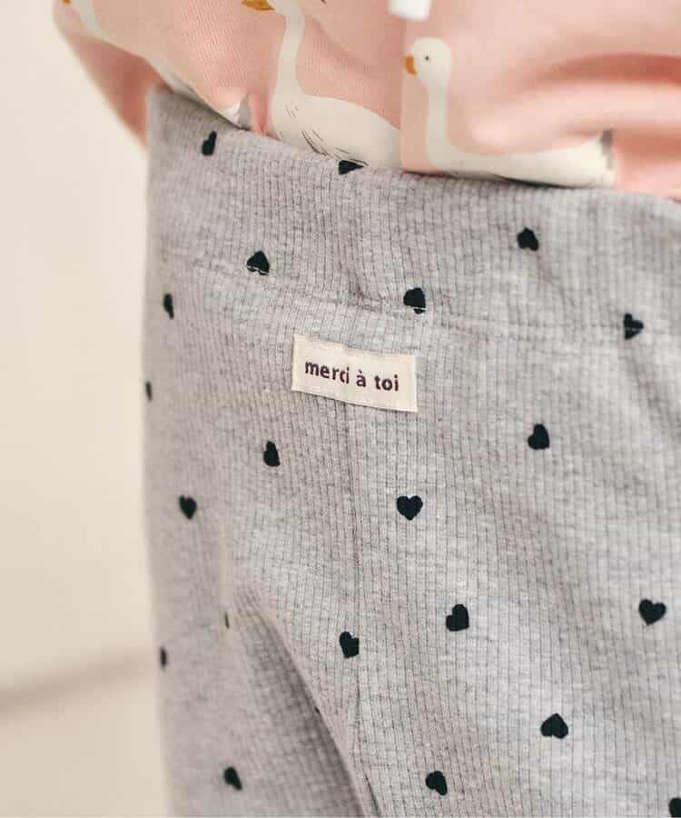 日本童裝 apres les cours 荷葉邊羅紋長褲 80-130cm 女童款 秋季 PANTS