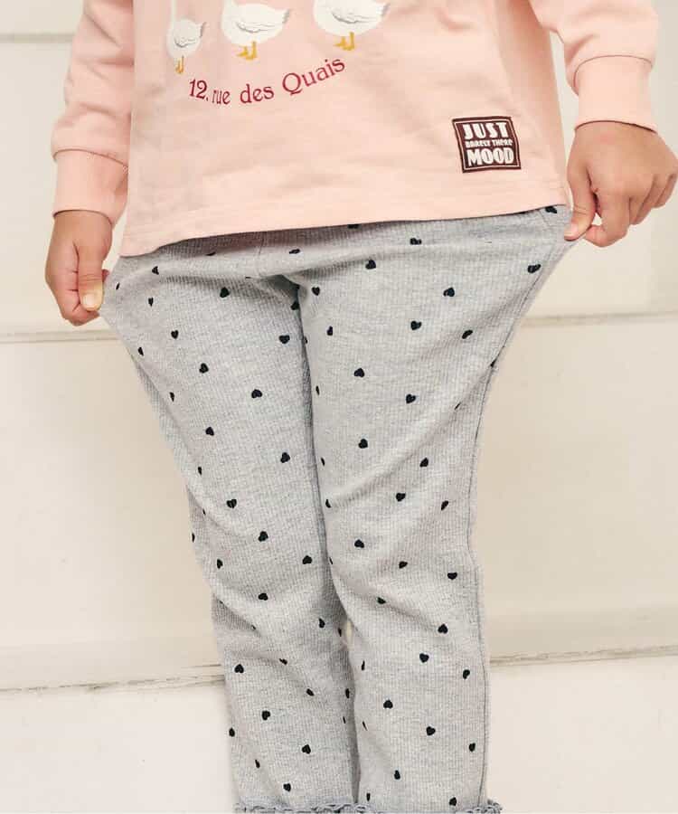 日本童裝 apres les cours 荷葉邊羅紋長褲 80-130cm 女童款 秋季 PANTS