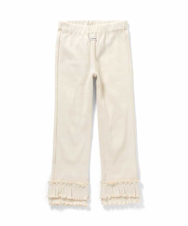 日本童裝 apres les cours 荷葉邊羅紋長褲 80-130cm 女童款 秋季 PANTS