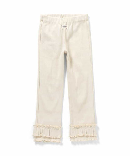 日本童裝 apres les cours 荷葉邊羅紋長褲 80-130cm 女童款 秋季 PANTS