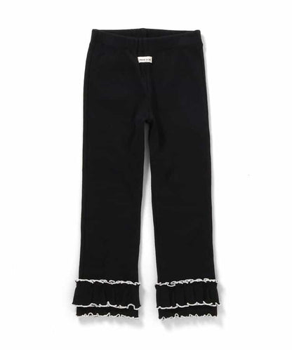 日本童裝 apres les cours 荷葉邊羅紋長褲 80-130cm 女童款 秋季 PANTS